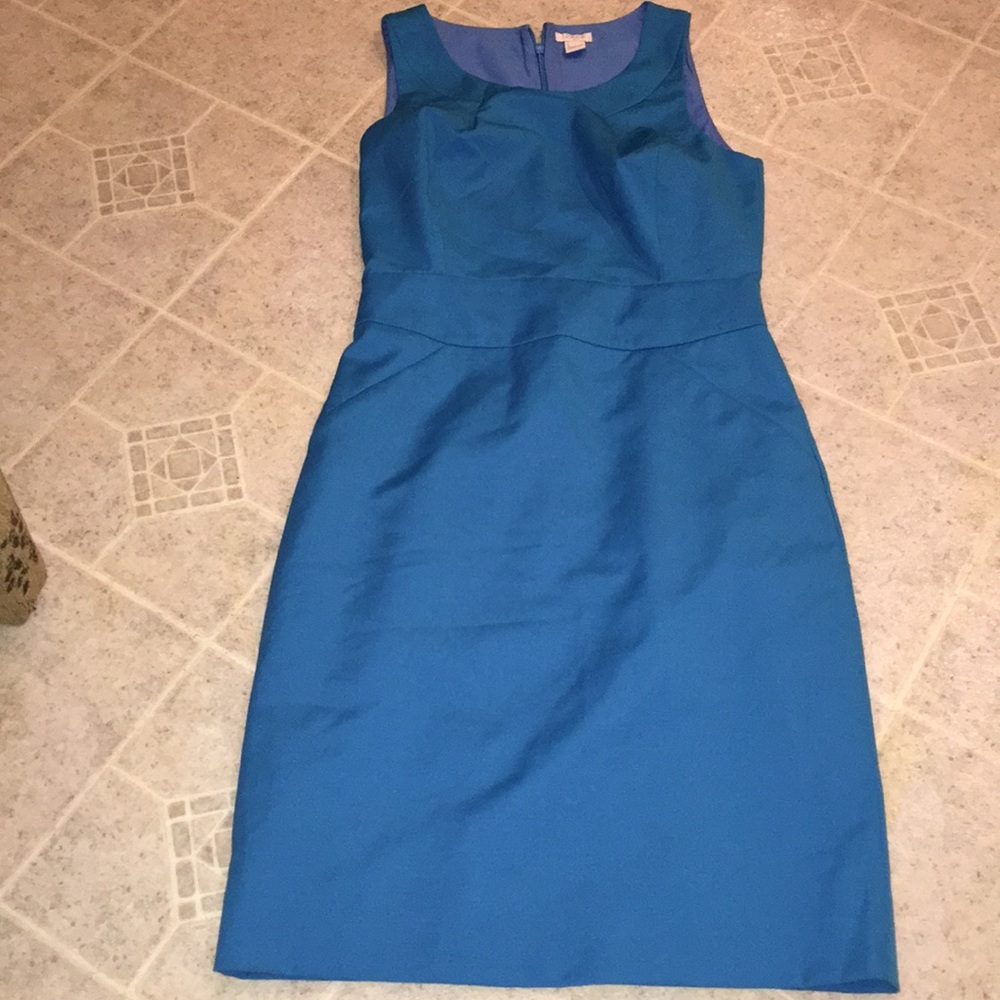 JCrew royal blue pencil sheath nwot dress
